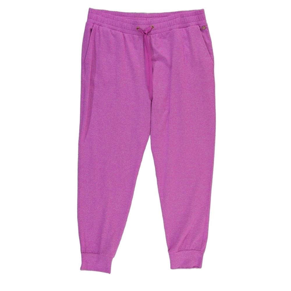 Lilly Pulitzer Pink Heathered Jogger Pants Womens Size Medium Pockets Drawstring